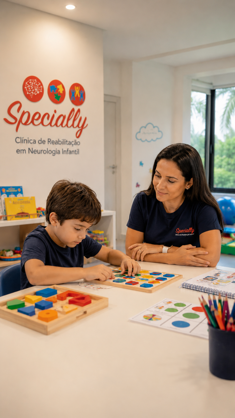 Atendimento infantil para TEA autismo na clínica Specially